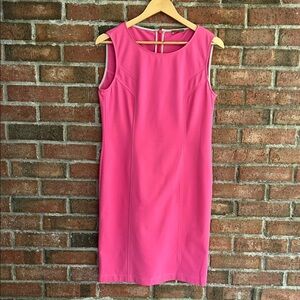 RIANI Vibrant Bubblegum Pink Midi Dress